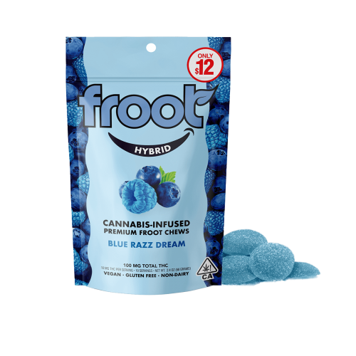 Froot Pack Gummies Blue Razz Dream Mg Chyll