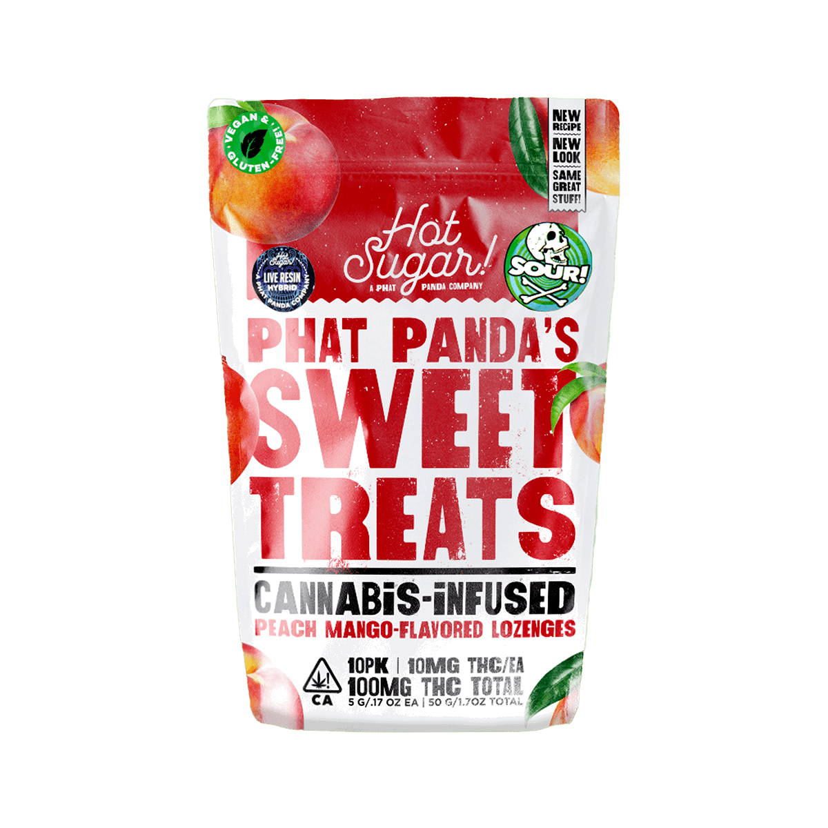 Hot Sugar Hard Candy – Sour Peach Mango 100mg - Chyll.com