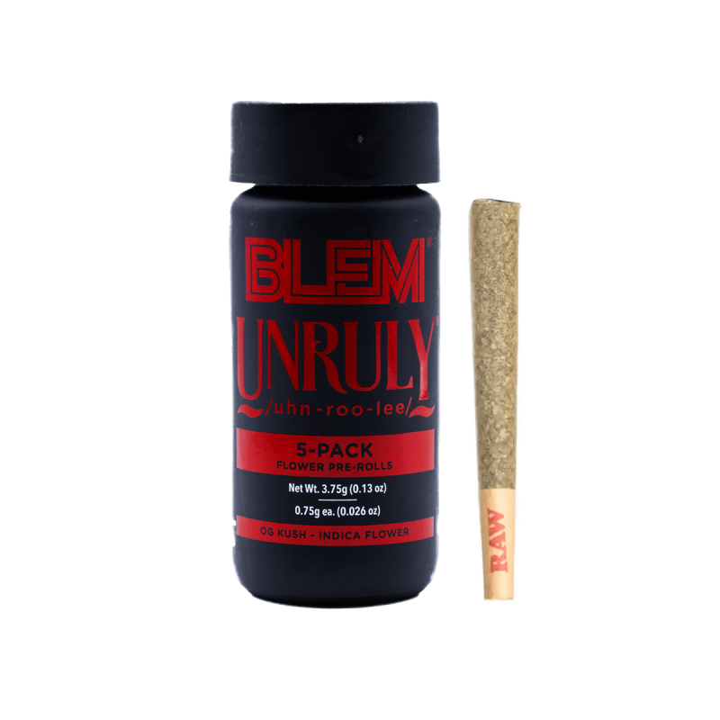 BLEM 5-Pack Prerolls - Unruly OG 3.75g