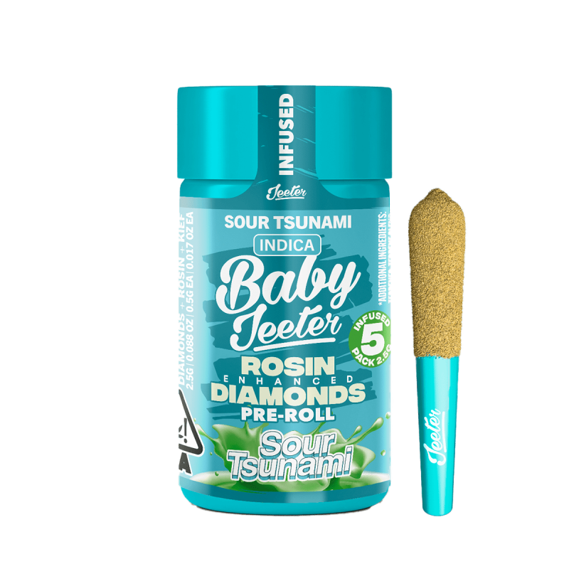 Baby Jeeter Infused 5 Pack - Sour Tsunami 2.5g