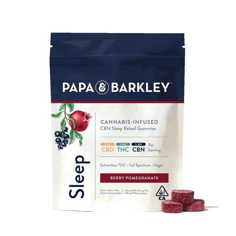 Papa & Barkley Sleep Releaf Gummies - Berry Pomegranate