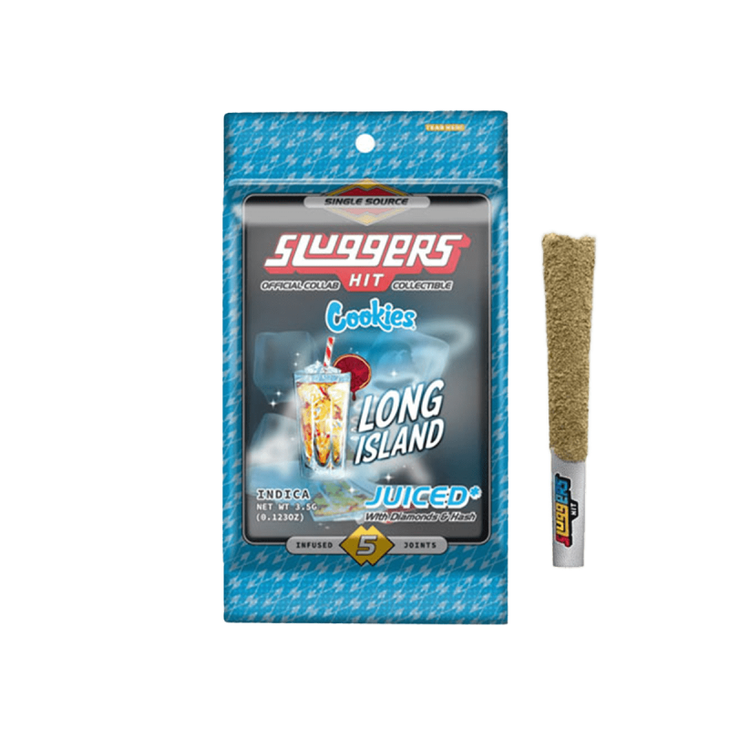 Sluggers x Cookies 5 Pack Infused Joints - Long Island 3.5g