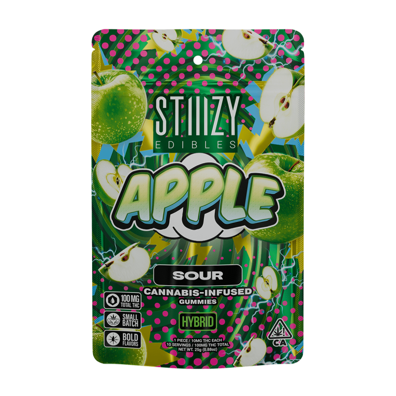 Stiiizy Gummies - Sour Apple 100mg
